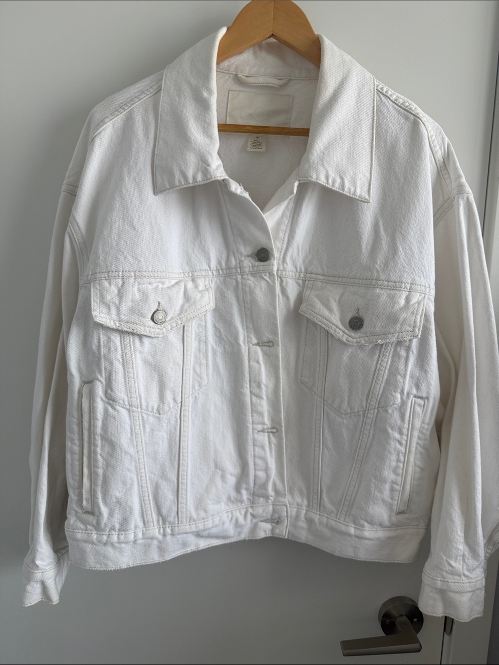 COS White Denim Jean Jacket